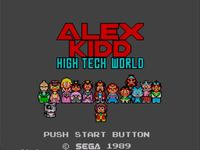 Alex Kidd - High Tech World, capture d'écran